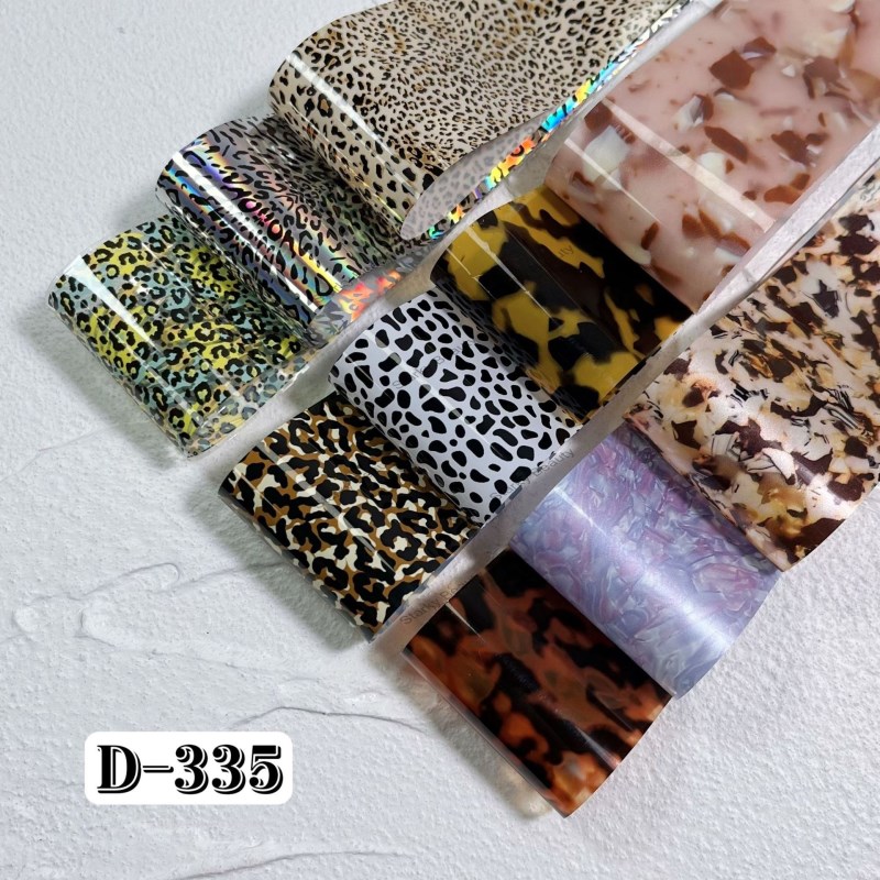 Nail art new semi transparent leopard print snake print autumn and winter starry sky transfer paper