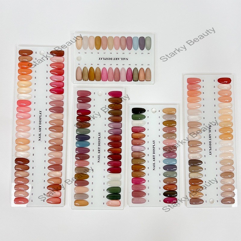 Acrylic Transparent Display Board Nail Oil Adhesive Display Board Wearing Armor Display Strip