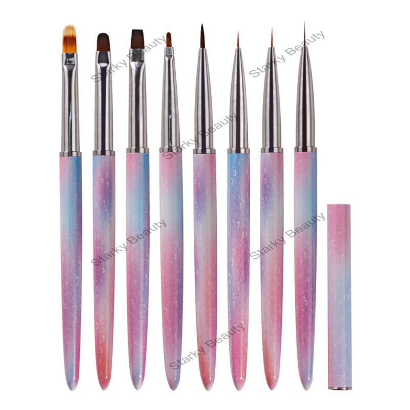 Nail Brush Tool Set, Flower Painting, Line Drawing, Gel Gradient Dyeing Pen,