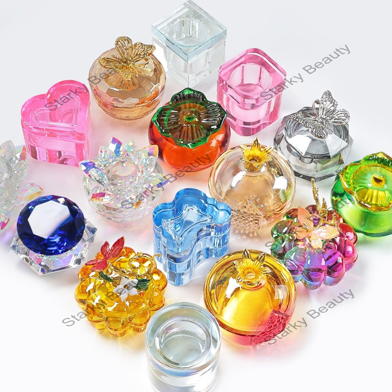 2024New design nail crystal liquid nail dish