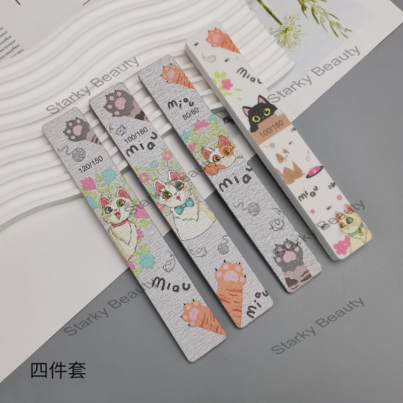 High quality nail files for nail technicians, sponge for nail polishing, wear-resistant and non sand