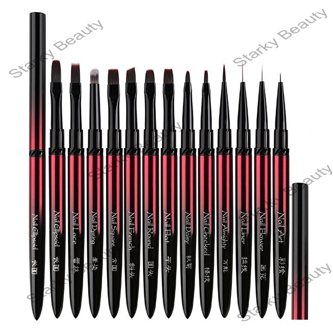 Nail brush, line drawing, painting pen, construction pen, gradient pen, blending brush,