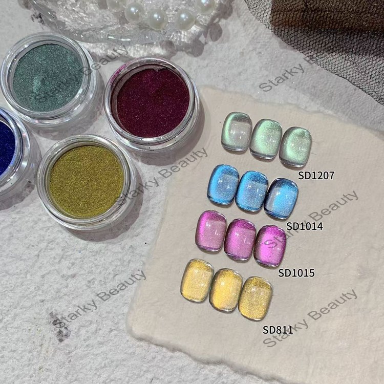 Nail Cat Eye Powder Magic Mirror Powder Chameleon Cat Eye Magnetic Nail Powder