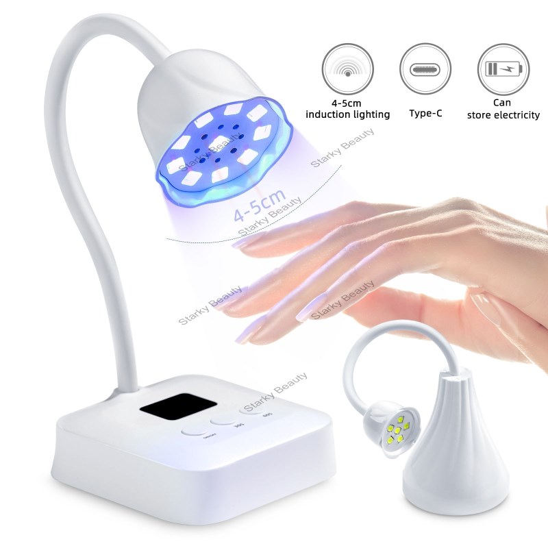 Nail Lotus Phototherapy Light Portable USB Non Black Hand Speed Drying Phototherapy Machine