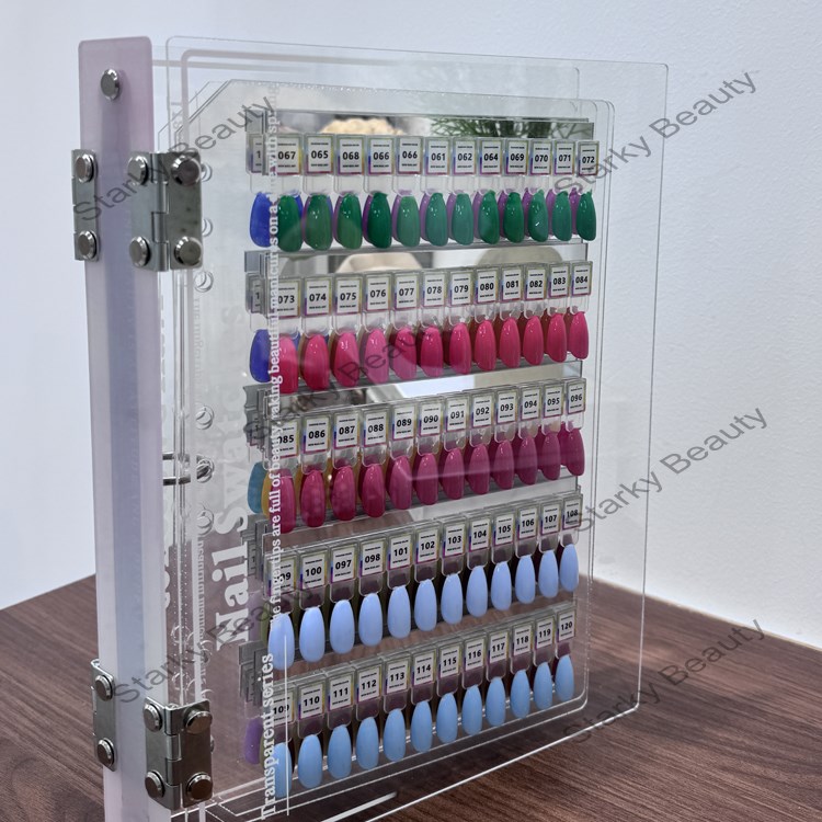 Acrylic Nail Color Palette Display Booklet Large Thickened Nails Storage Book