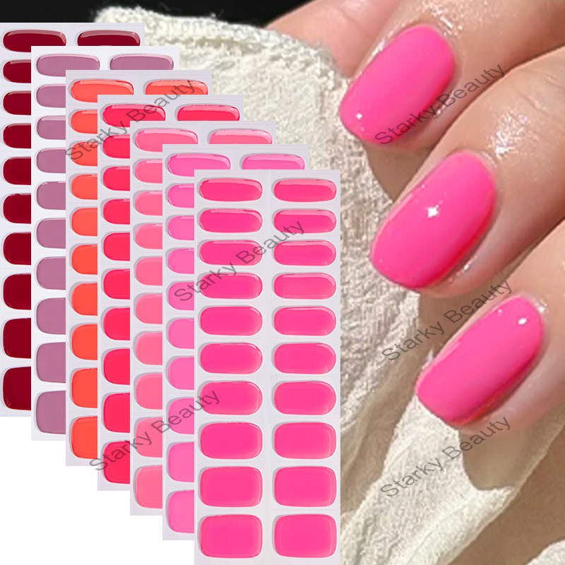 2025 semi baked gel nail enhancement paste, solid Angora red, semi transparent and semi cured