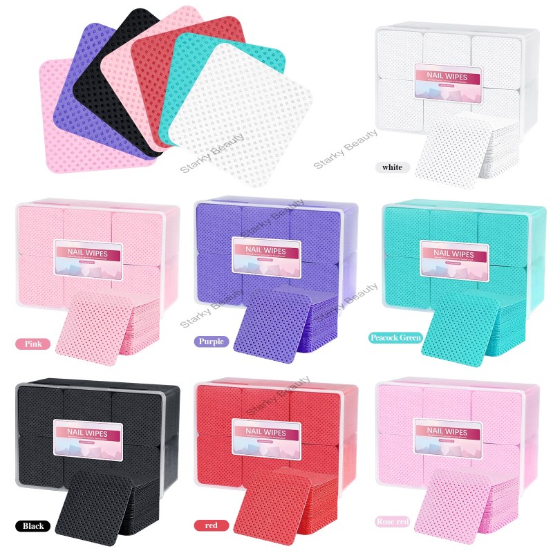 Eyelash nail washing cotton cloth, magic cotton, non shedding cotton pads, boxed nail removal towel,