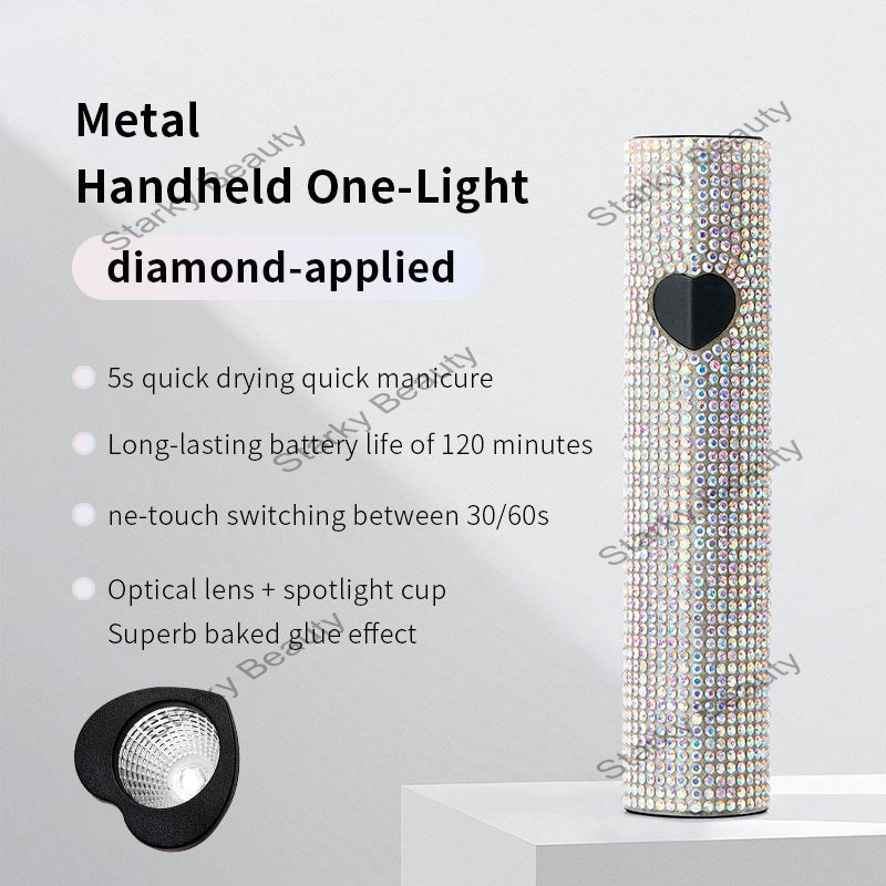 Rhinestones Curing USB Nail Dryer Machine Hand-held Small Nail Cure Light Gel Nail