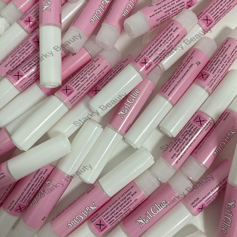Resin High Stickiness Fast Dry Long Lasting Pink Artificial Nails Glue for Acrylic Nail