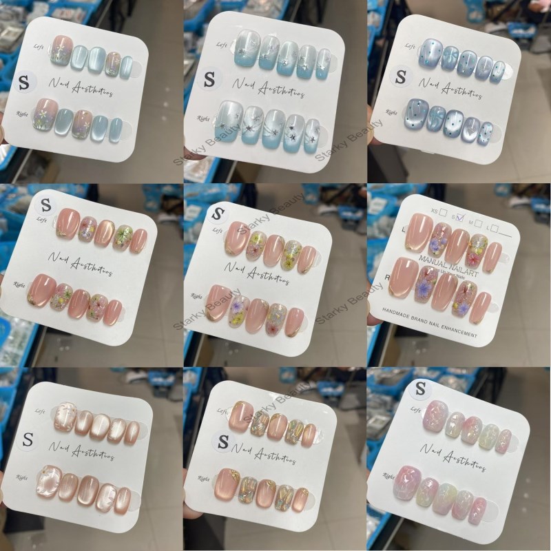 Pure handmade phototherapy, wearing armor, wholesale reusable nail patches