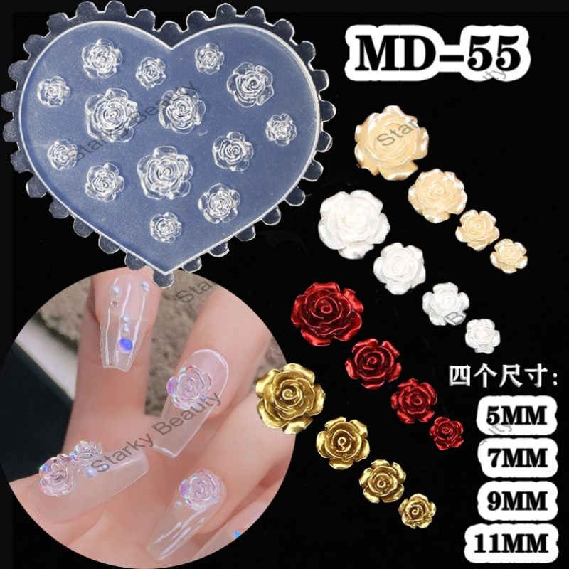 nail art silicone molds, French lace cartoon flowers, tulips, butterflies, nail accessories tools