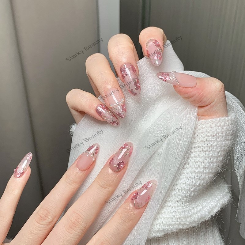 pure handmade wearable nail art, pure hand nail art, fake nail patches,