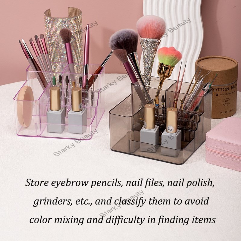 Nail Sandbar Storage Box Multi color Nail brush Box Polish drill Box Nail Tool Box
