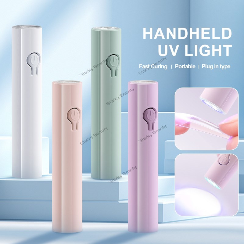 Nail art handheld nail straight light, small portable nail art light