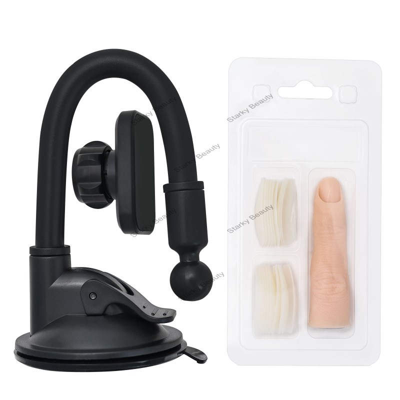 nail art practice hand model holder magnetic suction finger full silicone simulation finger