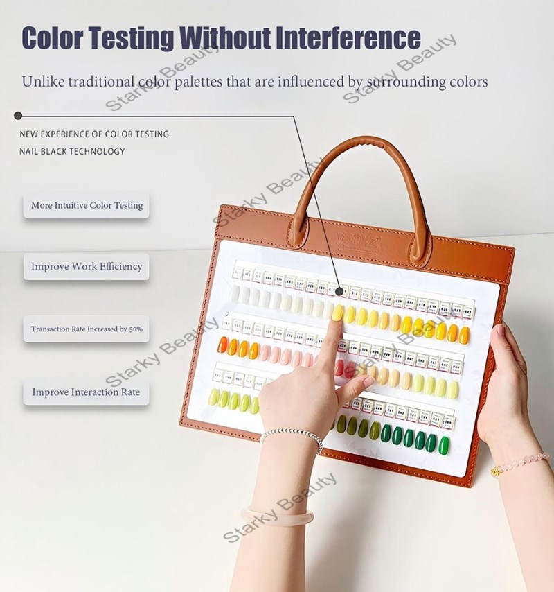 66-Colors Magnetic Nail Tips Acrylic Color Plate