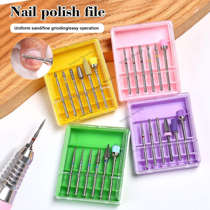 Nail salon nail polish remover polishing head tungsten steel diamond  nail polish remover