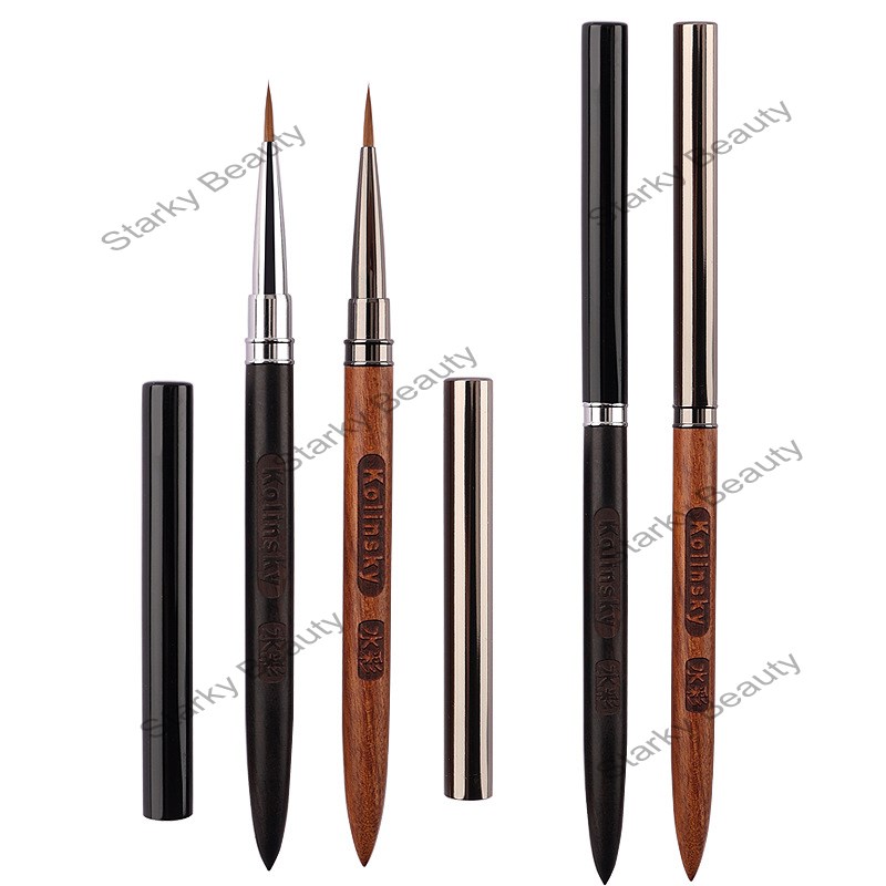Sandalwood Mink Hair Nail Art Watercolor Pen Special Water Absorbing Strong Color Painting Pen