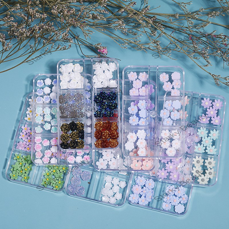 Camellia nail art accessories new three-dimensional nail decoration manufacturer accessories