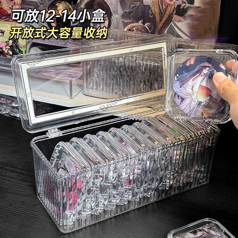 Wearing Storage Box Transparent Plastic Dustproof Nail Sheet Packaging Collection Box