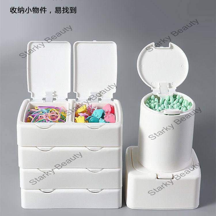 Multi functional mini with pop-up storage box for nail art
