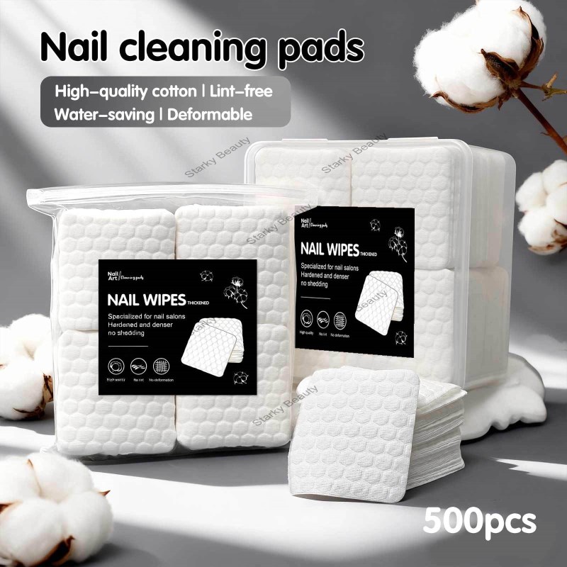 New water saving nail care cleaning cotton nail towel nail care tools for removing nail polish