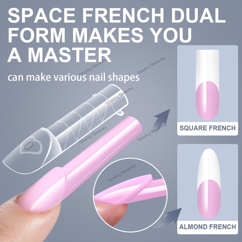 Nail Space French Nail Model 150 Piece Box with Scale Crystal Phototherapy Extended Nail Model