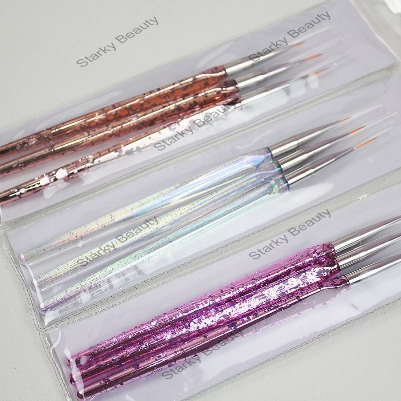 Electroplated Transparent Ergonomic Pen Holder Line