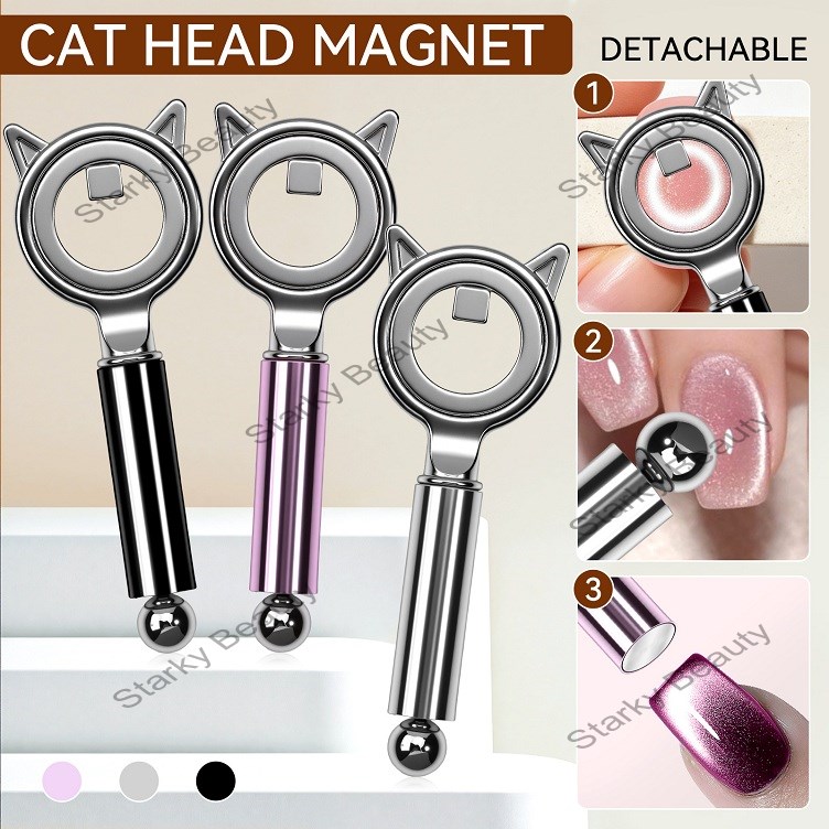 nail art magnet 3-second suction hollow cat