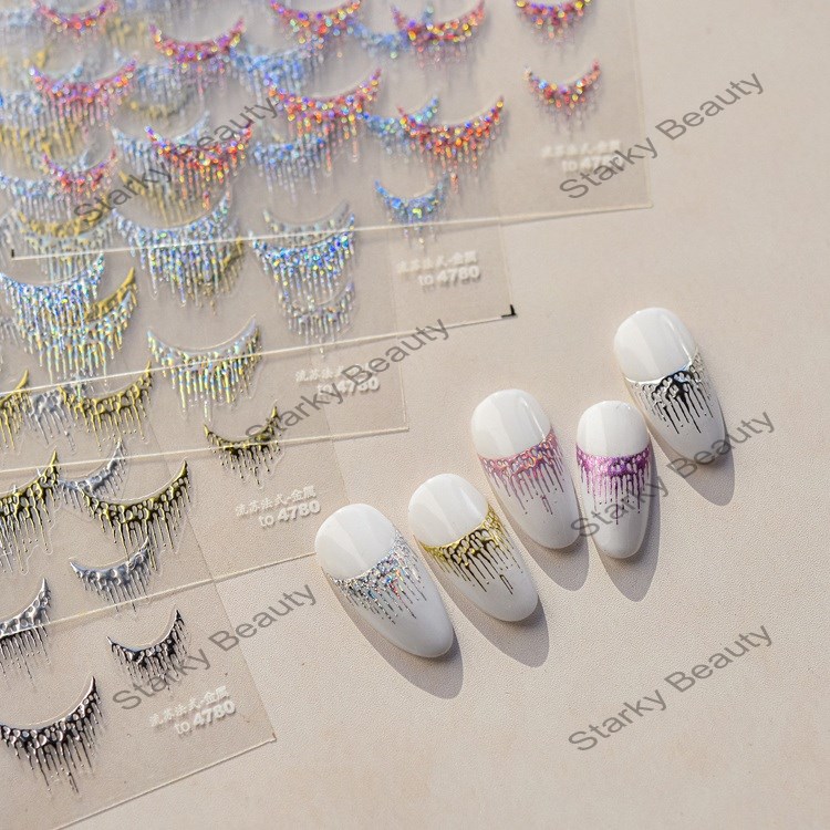 Hot stamping nail stickers, popular 5D nail stickers, nail accessories