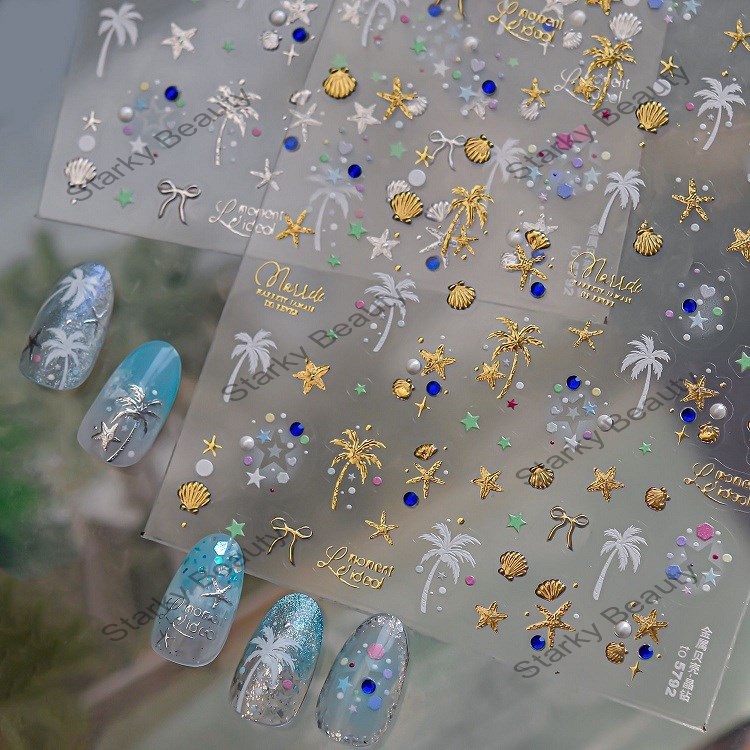 New summer hot ocean series underwater tropical small fish nail decoration