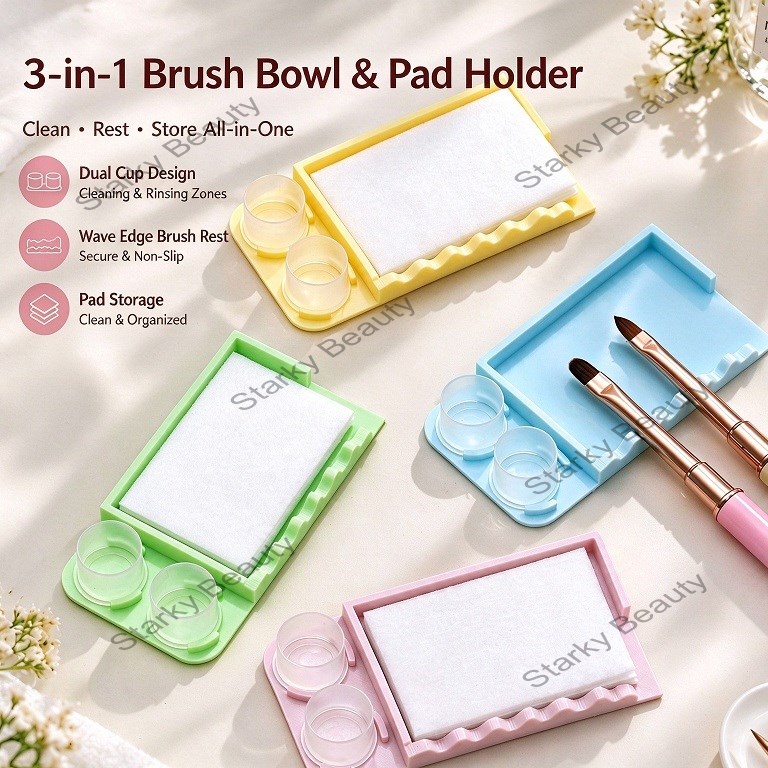 New nail tool pen holder, nail removal cotton pad holder base