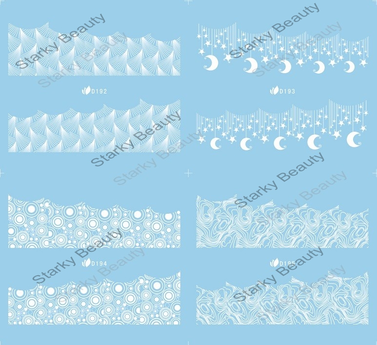 D series lace water sticker