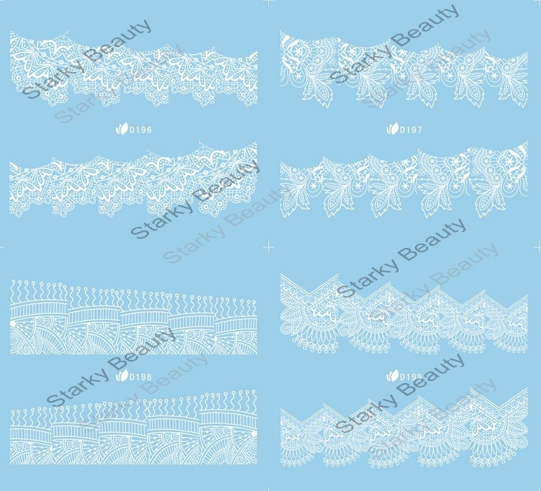 D series lace water sticker