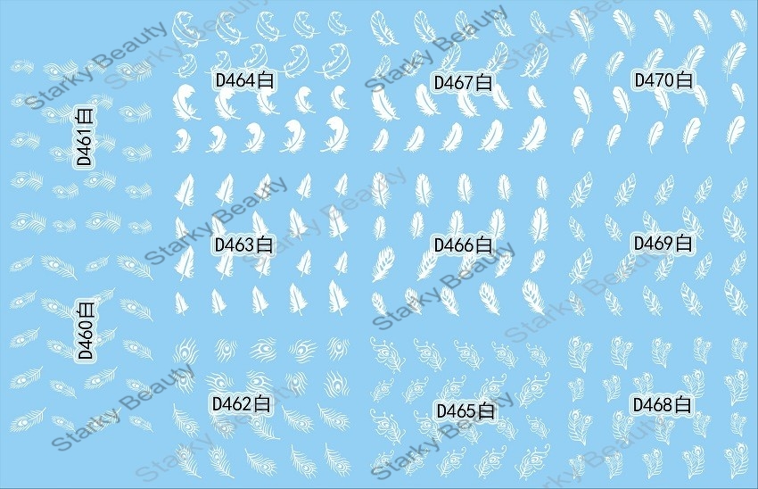 D series lace water sticker