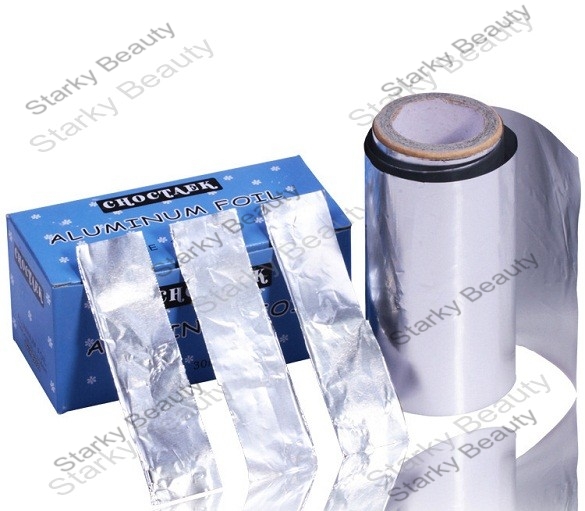 nail aluminium foil nail art foil  (Silver-roll)-SMALL