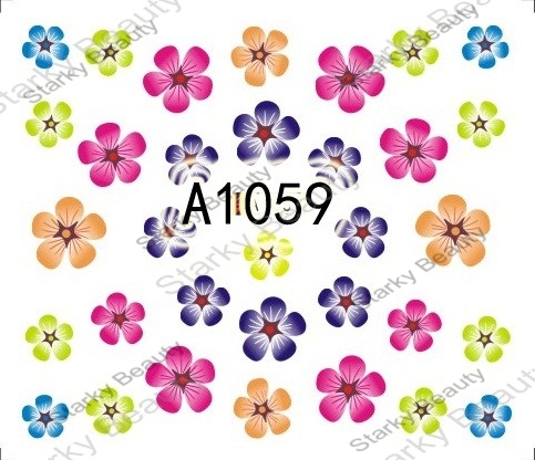 Small Dry Flower Nail Art Water Sticker For Nail Decorations