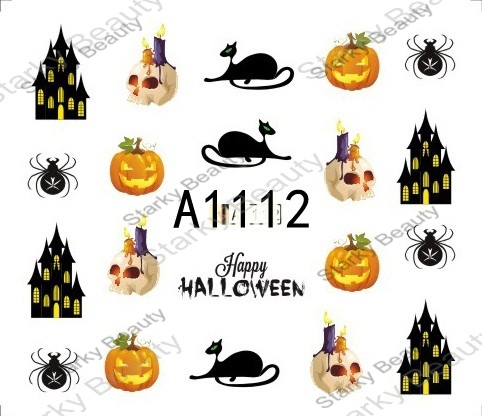 HALLOWEEN NAIL TATTOOS STICKER /NAIL ART WATER DECAL