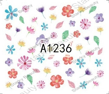 Small Dry Flower Nail Art Water Sticker For Nail Decorations