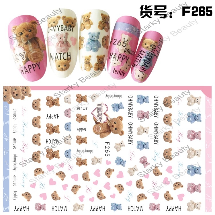 3D self-adhesive really fashion nail art sticker