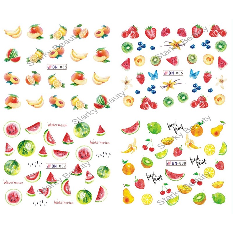 Water nail sticker fruit japanese style water transfer nail sticker