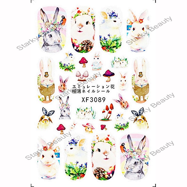 Cartoon Designs Nail Art Decals Self-Adhesive Nail Art Sticker