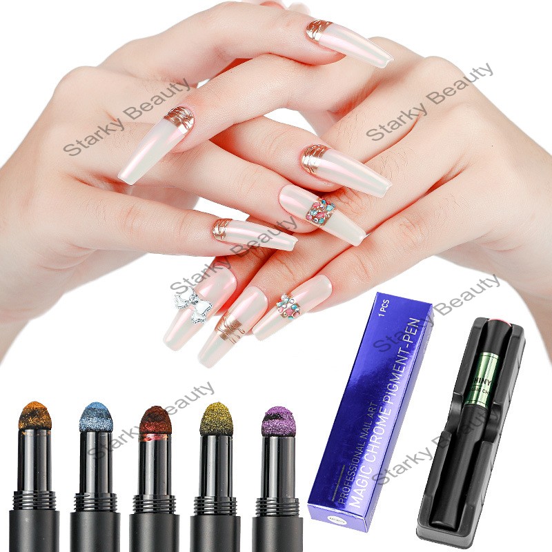 Nail Art Mirror Powder Air Cushion Pen Titanium Air Cushion Fairy Powder Magic Air Cushion Pen