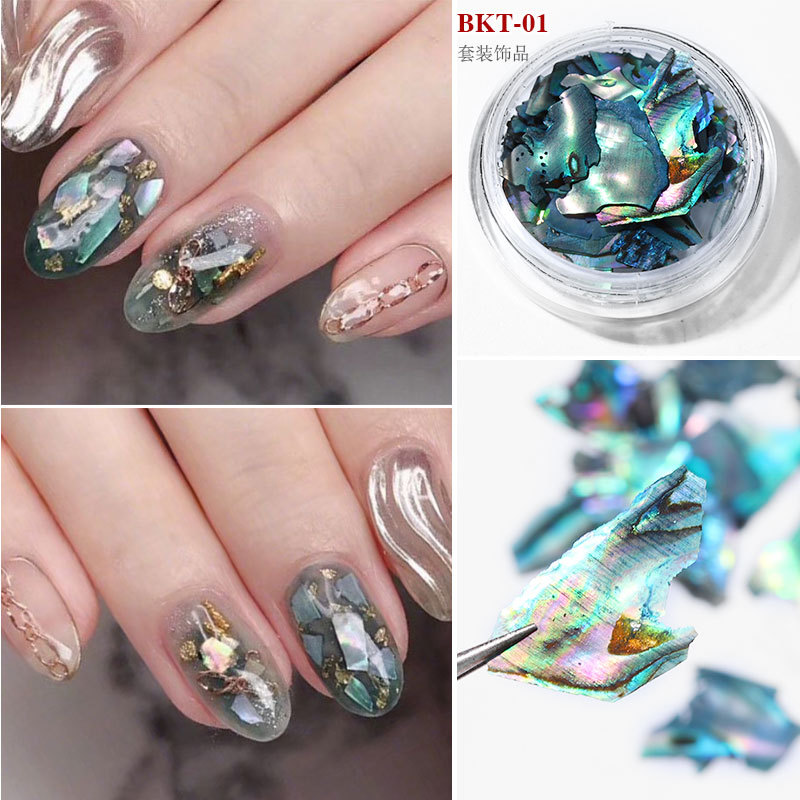 shell slice for nail beauty