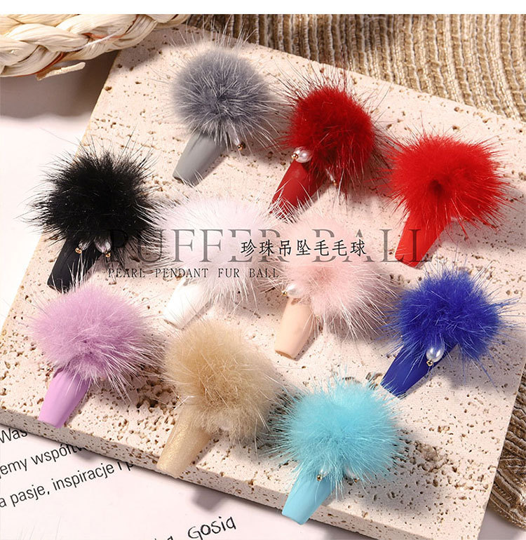 nail art mink hair ball magnet nail art accessories