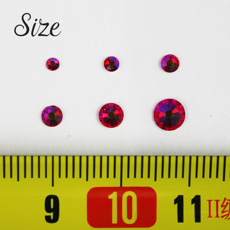 round nail rhinestone