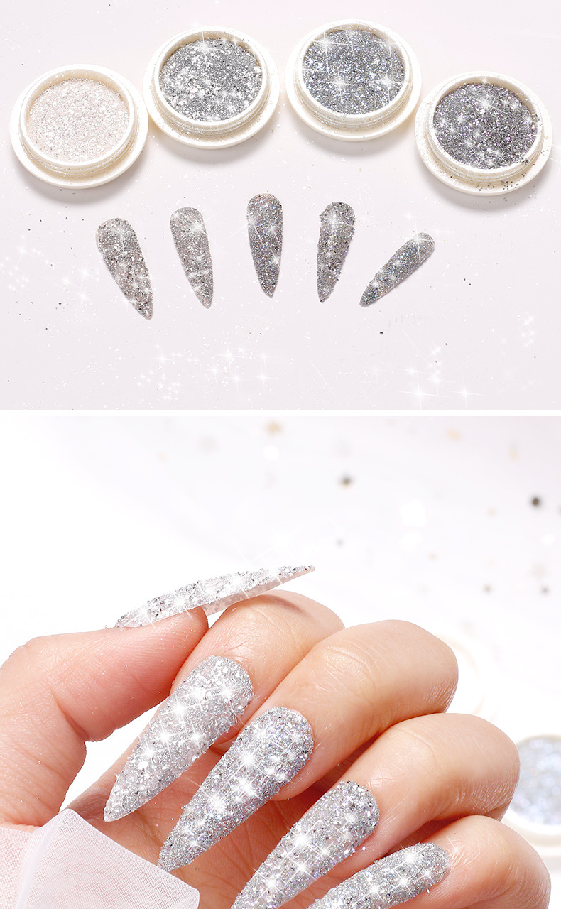 broken diamond powder nail art micro-dril flash disc high-gloss spar powder nail powder