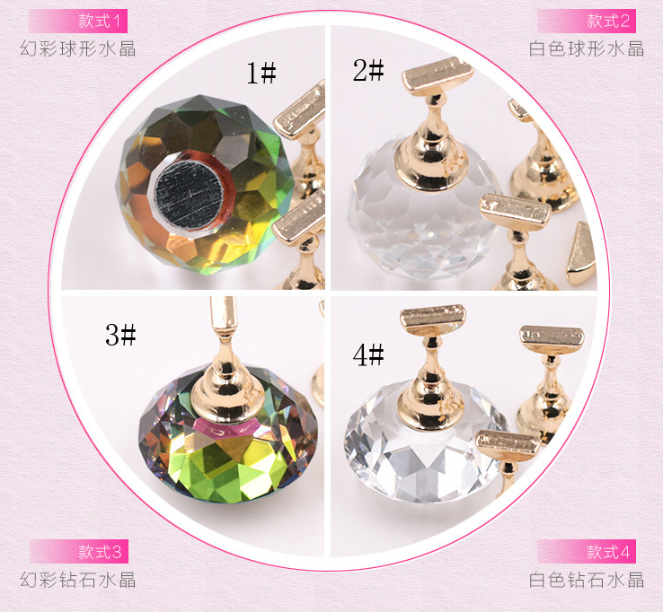 japanese magnetic crystal nail tip practice display holder