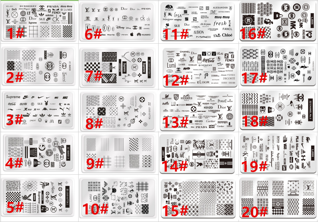 logo nail stamping plate