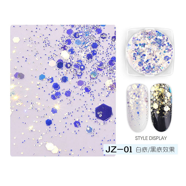 best seller holographic laser sequins for nail decoration set